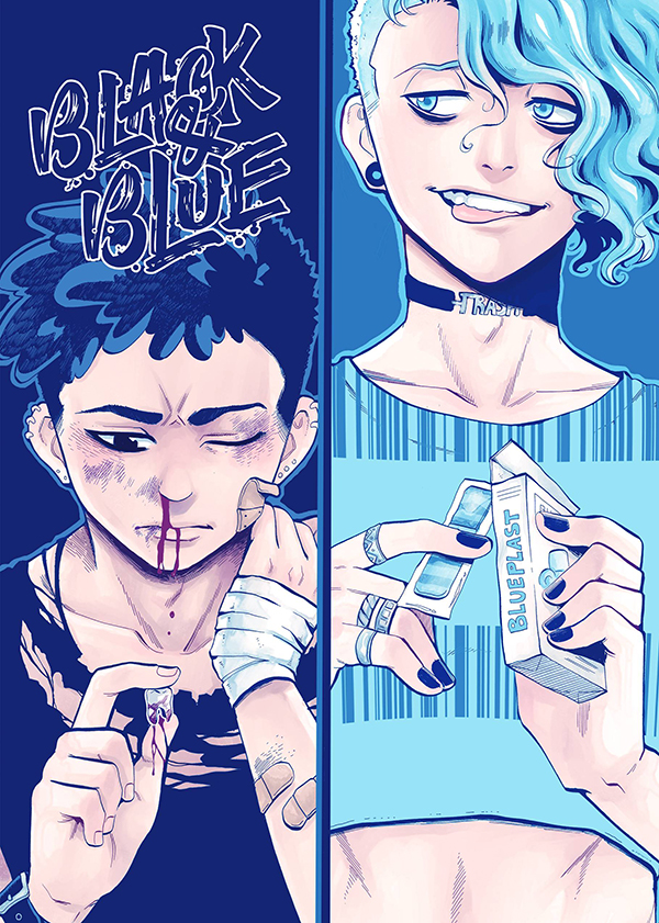 Black and blue Jundo Black and blue Jundo